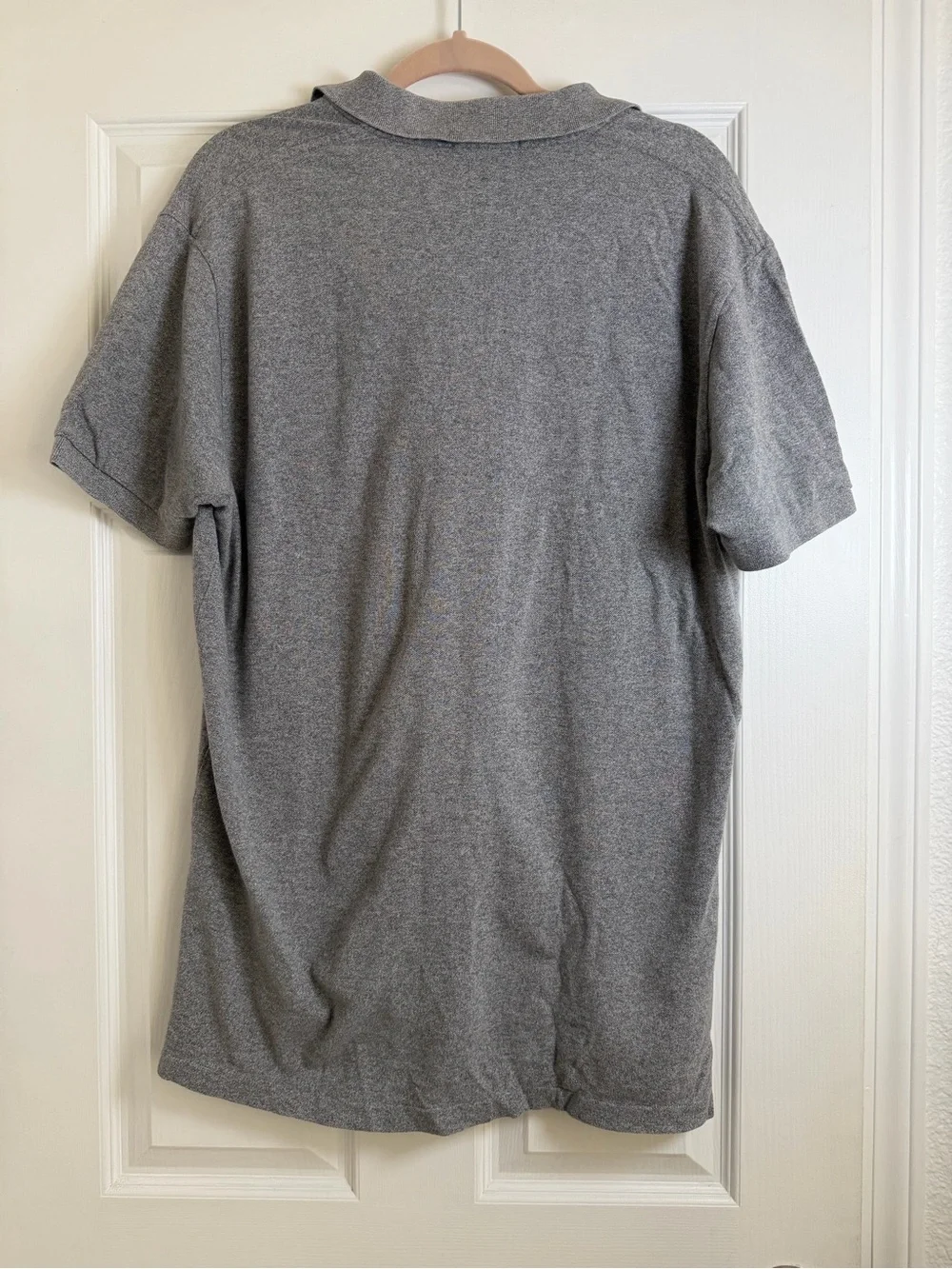 Polo Ralph Lauren Men’s Gray Cotton Mesh Polo Shirt Pony Logo Size L